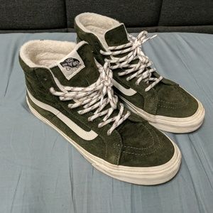 Vans green scotch gaurd edition
